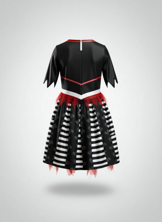 Vestido "Gothic Cheerleader" – Squad Siniestro Infantil - Talla M/L - AA