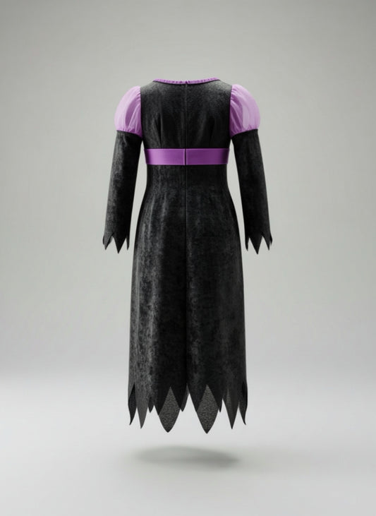 Vestido "Midnight Witch" - Brujita Gatuna Infantil - Talla 6/8 - AA