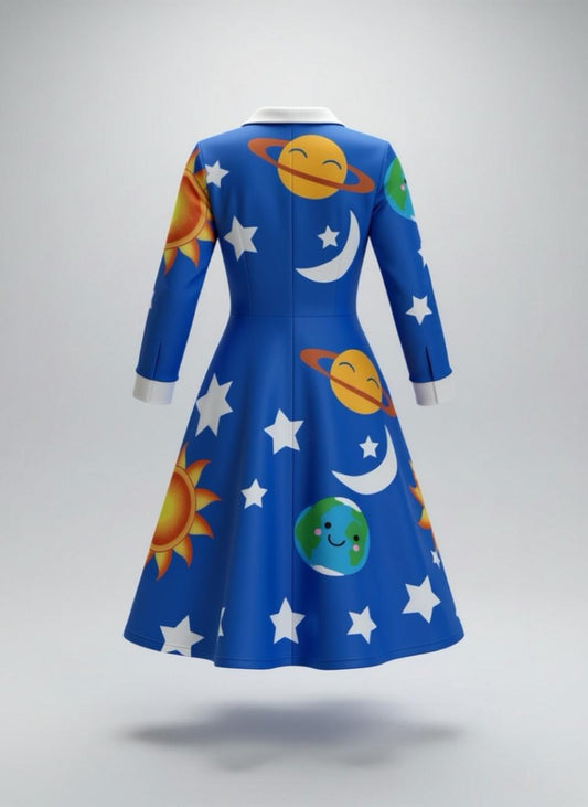 Vestido "Ms. Frizzle" / Sistema Solar - Talla S/M - AA
